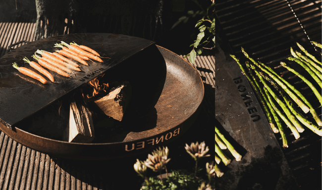Cocinar al aire libre con su cuenco de fuego