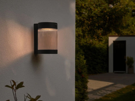 Aplique solar exterior Coupar LED negro Nordlux