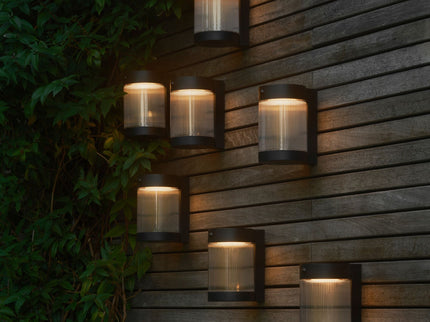 Aplique solar exterior Coupar LED negro Nordlux
