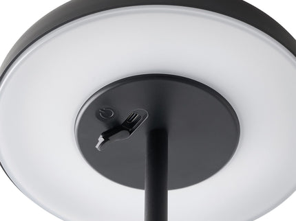 Lámpara de mesa solar Elmer LED negra Nordlux