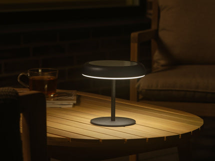 Lámpara de mesa solar Elmer LED negra Nordlux