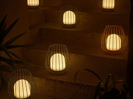 Farol de jardín recargable Jim LED azul Nordlux