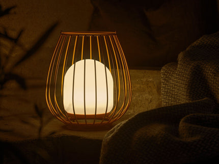 Farol de jardín recargable Jim LED naranja Nordlux