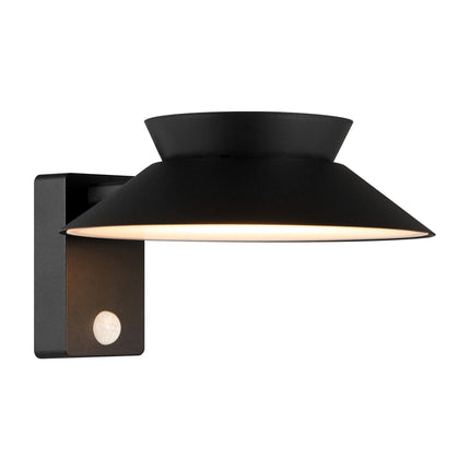 Aplique solar exterior Justina negro Nordlux