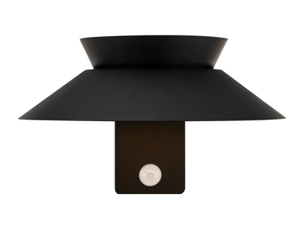 Aplique solar exterior Justina negro Nordlux