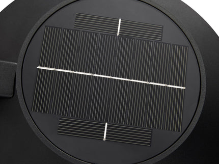 Aplique solar exterior Justina negro Nordlux