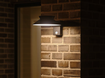 Aplique solar exterior Justina negro Nordlux
