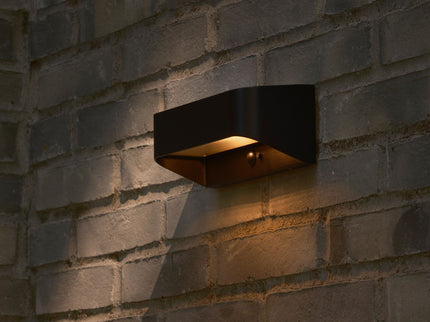 Aplique solar exterior Marcellio LED negro Nordlux