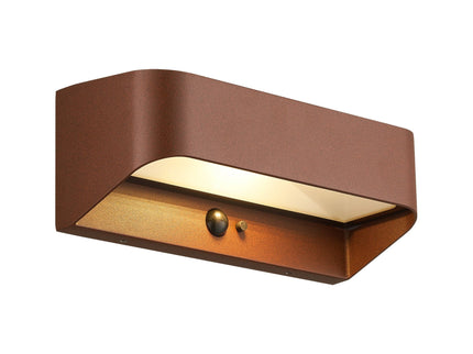 Aplique solar exterior Marcellio LED marrón Nordlux 