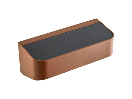 Aplique solar exterior Marcellio LED marrón Nordlux 
