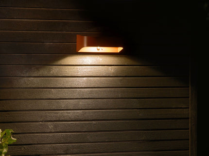 Aplique solar exterior Marcellio LED marrón Nordlux 