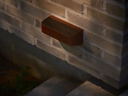 Aplique solar exterior Marcellio LED marrón Nordlux 