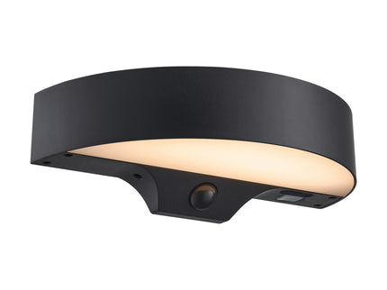 Aplique solar exterior Monay Round negro Nordlux