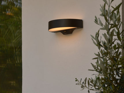 Aplique solar exterior Monay Round negro Nordlux