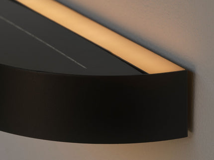 Aplique solar exterior Monay Round negro Nordlux