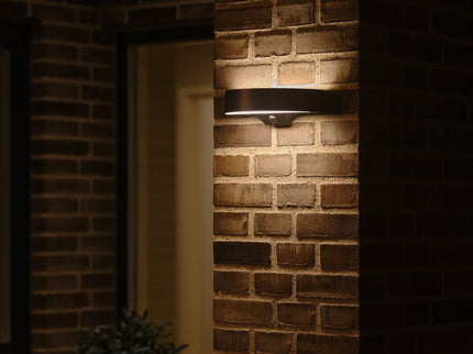 Aplique solar exterior Monay Round negro Nordlux