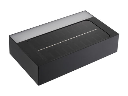Aplique solar exterior Monay Square negro Nordlux