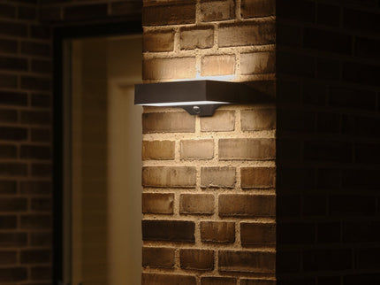 Aplique solar exterior Monay Square negro Nordlux