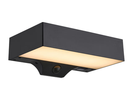 Aplique solar exterior Monay Square negro Nordlux
