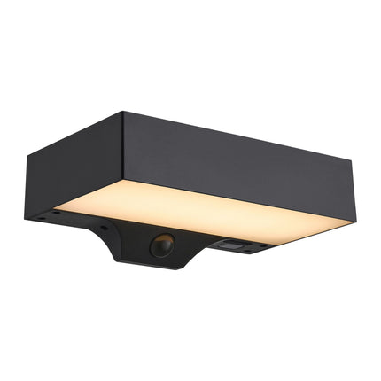 Aplique solar exterior Monay Square negro Nordlux