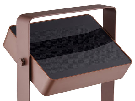 Lámpara solar de mesa Saulio LED marrón Nordlux