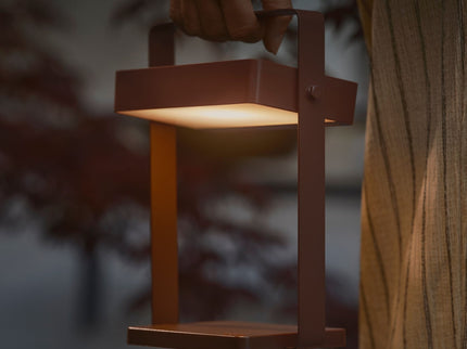 Lámpara solar de mesa Saulio LED marrón Nordlux