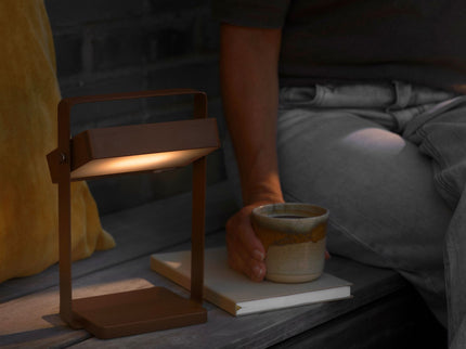 Lámpara solar de mesa Saulio LED marrón Nordlux