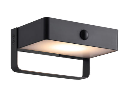 Aplique solar exterior Saulio LED negro Nordlux