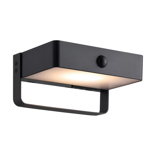 Aplique solar exterior Saulio LED negro Nordlux