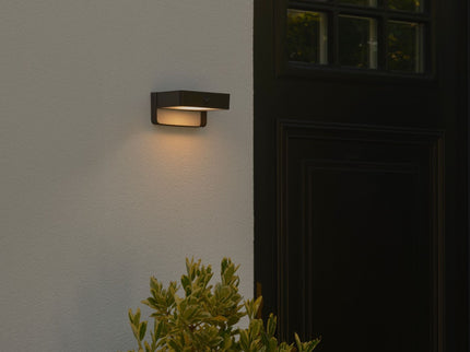 Aplique solar exterior Saulio LED negro Nordlux