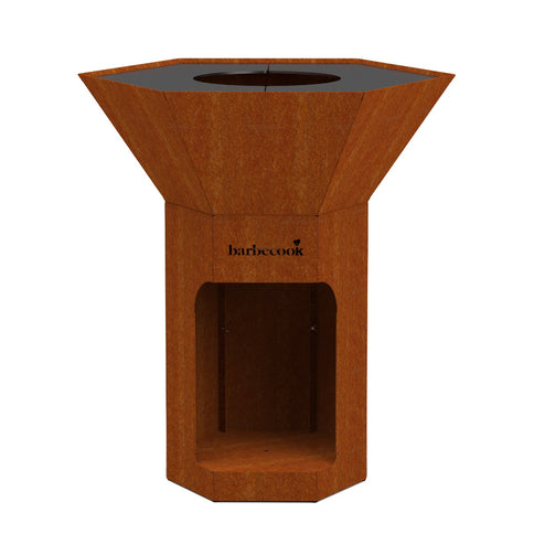 Barbacoa plancha Nestor acero corten Barbecook