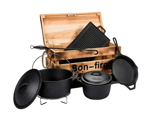 Set de cocina de hierro fundido Bon Fire