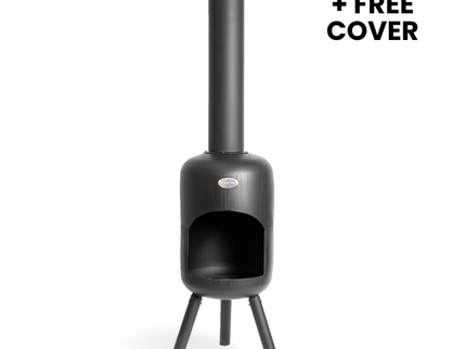 BonFeu BonBini Negro Chimenea Exterior