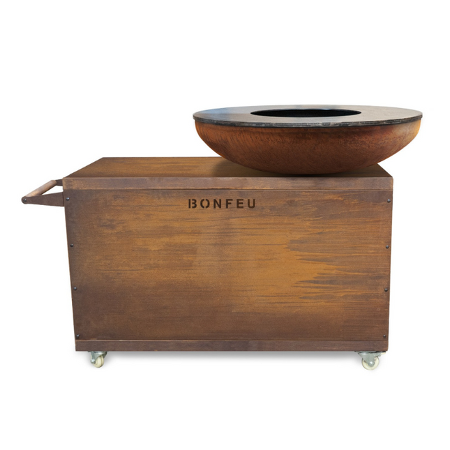 Barbacoa plancha BonBiza Island XL corten BonFeu