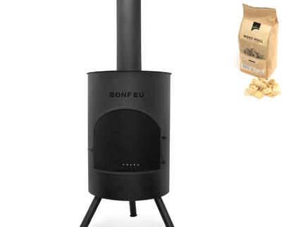 BonFeu BonTon 60 Negro Chimenea exterior