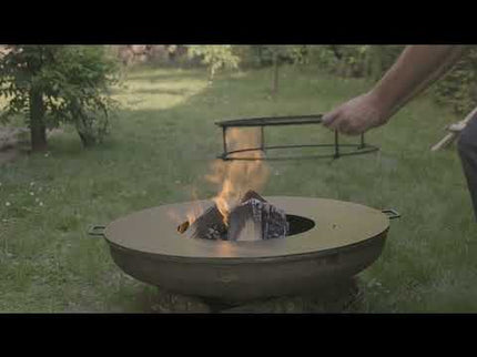 Pebetero de leña BonBowl 60 cm acero corten BonFeu