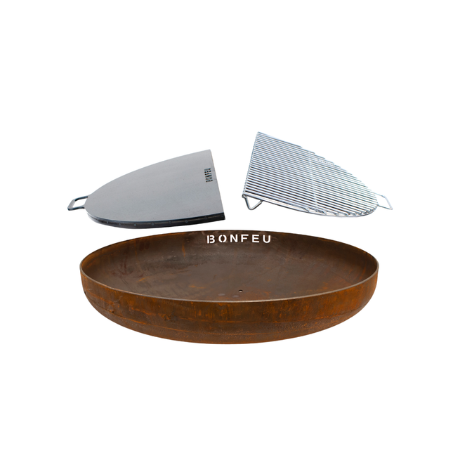 Pack ahorro BonFeu brasero 60 + BonPlancha 1/2 60 + BonGrill 1/2 60