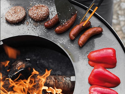 CookKing Grillplaat met grillrooster met 4 handvatten