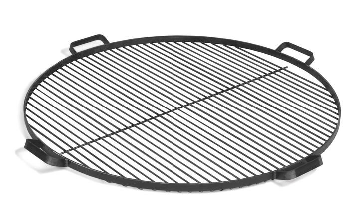 Parrilla de acero negro con 4 asas -80 cm