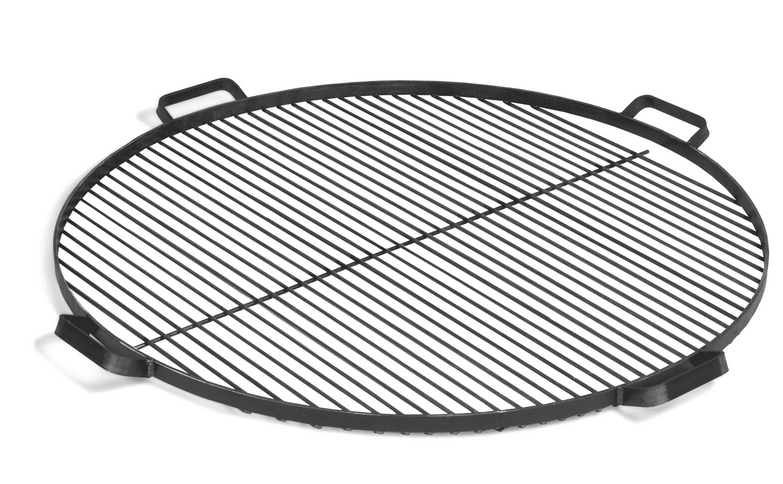 Parrilla de acero negro con 4 asas -80 cm
