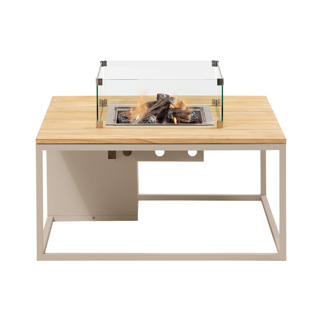 Mesa brasero Cosiloft 100 beige / teca Cosi
