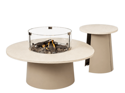 Conjunto de mesa brasero Cosidune beige Cosi