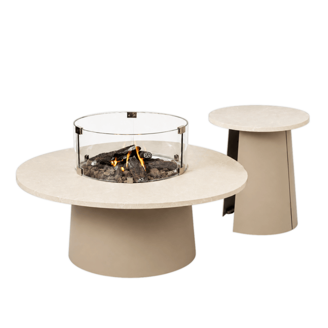 Conjunto de mesa brasero Cosidune beige Cosi