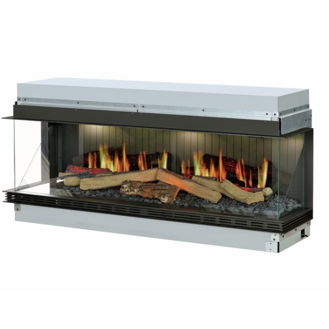 Chimenea eléctrica empotrable Vista 130 visión a tres caras Opti-Virtual Dimplex