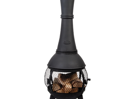 Chimenea de jardín de hierro fundido con malla Esschert Design