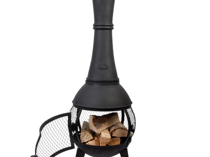 Chimenea de jardín de hierro fundido con malla Esschert Design