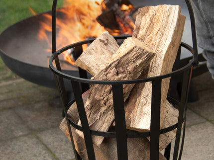 Cesta de fuego con asa Esschert Design