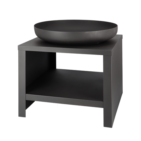 Brasero 60 con leñero negro Esschert Design