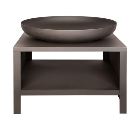 Brasero 80 cm con leñero negro Esschert Design