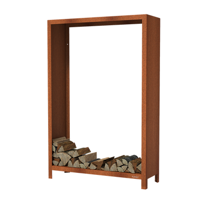 FORNO Almacén de madera Acero Corten (1200 x 400 x 1800)